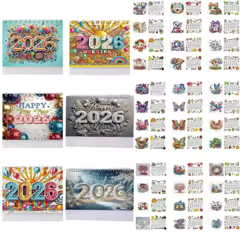 2026 Calendar DIY Diamond Painting Art Kit Diamond Painting Calendar Set Diamond Painting Kit for Ho