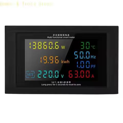 H4GE Multifunction Energy Meter Measuring Current and Power AC50V-380V 100A