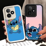 BI47 Stitch Casing for Realme GT 6 Narzo N61 NEO6 SE N53 C63 5G White Black