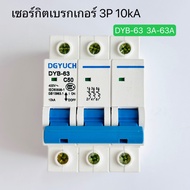 DYB-63 (DZ47-63) Circuit Breaker Ball 3P 10kA 3A-63A