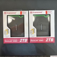 台灣Transcend 可攜式外接硬碟 portable hard drive 2TB