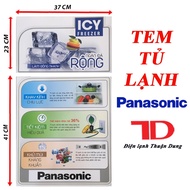 Panasonic Refrigerator Sticker + Free 2-Sided Tape TD Thuan Dung Refrigeration