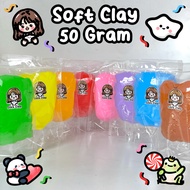 SOFT CLAY 50 GRAM BY SLIME BINTARO DAISO ICLAY AMOS CRAFT || AIR DRY CLAY || SOFT CLAY || COLORFUL C