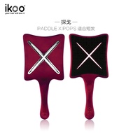 Ikoo หวีผมเรียบแบบฟูๆสำหรับผู้หญิงหวีม้วนผมตรงสำหรับผมยาวพิเศษหวีจัดแต่งทรงผมสำหรับนวดหนังศีรษะไม่ผู