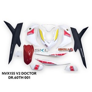 COVERSET NVX V2 YAMAHA AEROX 155 NVX155 PETRONAS MONSTER 60TH ANNIVERSARY