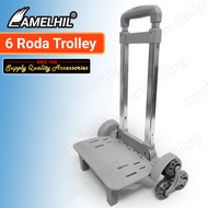 AMELHIL 6 Wheel Trolley Bag Trolley High Quality Trolley
