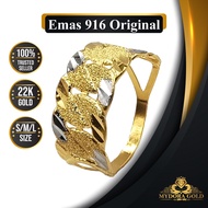 MydoraGold Cincin Emas Bajet Series Cincin Kait Stamping 2c S,M,L Emas 916 [916 Gold] Gold Ring Jewellery Fashion Ring