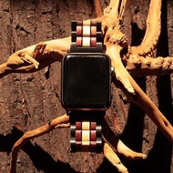 香港手作不銹鋼邊木製錶帶 (智能錶及 Apple Watch 適用)