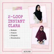 2-loop Ironless Clara Instant Shawl Plain
