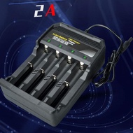USB Ports Li-ion Battery 4 Slots Charger Adapter Independent Lithium-ion Charging Plug  MY9B