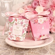 RM0.69/PC WEDDING DOORGIFT BOX KAHWIN TUNANG MAJLIS KENDURI DOOR GIFT BIRTHDAY PARTY EVENT GIFT BOX DOORGIFT WITH RIBBON