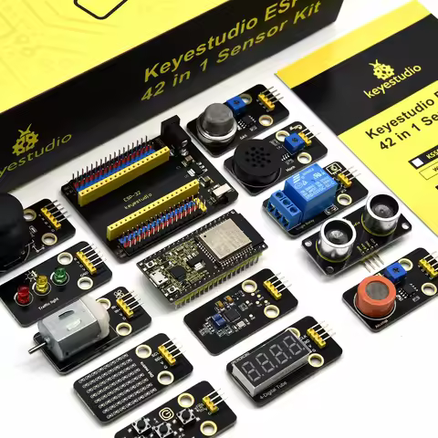 Keyestudio 42 in 1 ESP32 Sensor Module Kit for Arduino Programming Kit Support Arduino C and MicroPy