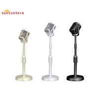 Classic Retro Dynamic Vocal Microphone Vintage Mic Universal Stand for Live Performance Karaoke Studio Record