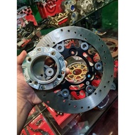 Brembo disc brake rotor size + Adapter size 220mm Thailand (Black & Gold)