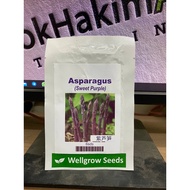 Benih Asparagus Purple Cap Wellgrow Seeds (6 biji)