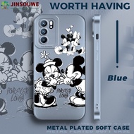 Phone Case Casing For OPPO Reno 6 5G Reno6 5G Case For Boys Girls Cartoon Mickey Minnie Rubber Camera Protect Back Cover