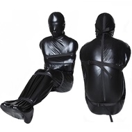 hot！【DT】✎  Zip Bondage Mummy Sack Sleeping Erotic Costume BDSM Detachable Hood Restraint Slave Sex for Men