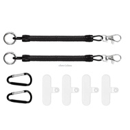 CH* Stretchy Retractable Anti Lost Tether for Most Mobile Phone Lanyard Tether