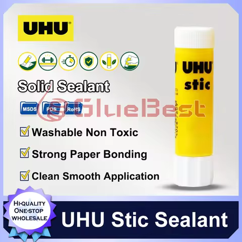 UHU Stic Solid Sealant 8.2g 21g 40g Paper Bonding Supply for Office Craft DIY Projects Stationery Us