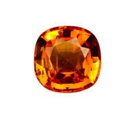 4.60 ct Orange Sri Lanka Sapphire Cushion Cut Loose Gemstone For Ring