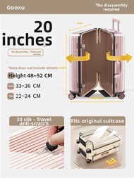 GUXU | Non-removable Luggage Cover Durable Transparent
