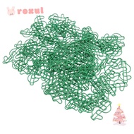 ROXUL 100 Pcs Dollar Shape Paper Clips, Green Dollar Shaped Metal Paper Clips, Novelty Prevent Slip 