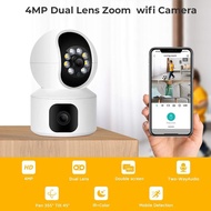 กล้องวงจรปิด 360 WiFi เลนส์คู่ 2กล้อง 2 เลนส์ กล้องวงจรปิดภายนอก CCTV Camera dual lens IP Securety กล้องวงจรปิดดูผ่านมือถือ กล้องวงจร 2023