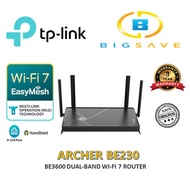 TP-LINK ARCHER BE230 BE3600 DUAL-BAND WI-FI 7 ROUTER