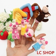 8pc New Three Little Pigs Finger Puppets Kids Educational Hand Toy Story Toy for Boy Girl