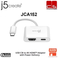 J5create JCA152 (USB-C® to 4K HDMI™ Adapter with Power Delivery)