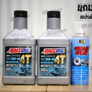 AMSOIL PERFORMANCE Engine Oil 10W40 0.946 Liter 2 Bottles BOSNY Chain Lube