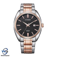 Citizen BI5104-57E Quartz Black Analog Two-Tone Rose Gold Men's Casual Watch