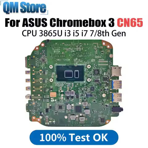 CN65 Mainboard For ASUS ASUS Chromebox 3 CN65 CN65H Laptop Motherboard with i3-7100U i7-8550U CPU