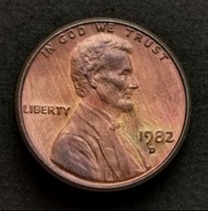 [包漿] 1982 D 美金林肯一美仙硬幣一枚