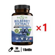 Bilberry Extract Supplement - Supports Skin Health Eye Health Blood Pressure Balance 30 Capsules.