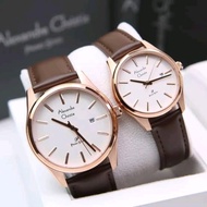 jam tanga couple terbaru alexandre christie original 6345 ac ax1