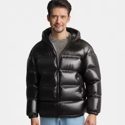 Men's Luxury Brand Down Parka Men Fashion Waterproof Short Parkas Male Lightweight Snow Ski Parka Hi