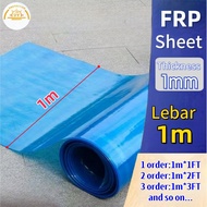 PC Flat Transparent Roof / Atap Cerah Lutsinar Rata 1mm Polycarbonate / Greenhouse / Awning Sheet / 