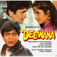 CD-R Hindi Songs - Deewana (1992) Shah Rukh Khan, Bollywood Songs Not Movie