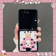 Samsung Z Flip & Oppo N Flip Pink Aesthetic Elegant Case | Samsung Z Flip Case 7 6 5 4 3 2 | Z Flip 