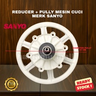 MESIN REDUCER SMALL GEARBOX & SANYO WASHING MACHINE PULLY – COMPLETE SPARE PARTS PACKAGE FOR 2 TUBS 
