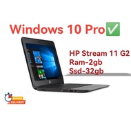 HP Stream 11 Pro G2 || Intel Celeron N2840 || RAM 4GB SSD 32/64GB || Windows 10 || Student Laptop