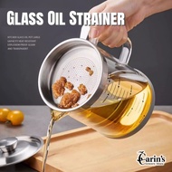 Glass Oil Filter Pot Large Capacity Oil Jug Oil Bottle With Lid 1000/1500ML Oil Separator Container