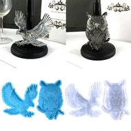 【CH*】 2Pcs Flying Eagle Owls Wall-mounted Semi-stereoscopic Mold DIY Ornaments Pendant