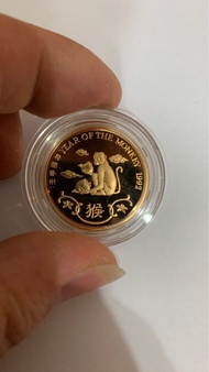 香港生肖精裝金幣1992年𤠣，英國皇家讚幣廠 限量1萬枚 重量：1/2安盎22k金幣