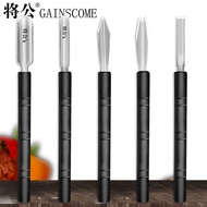 Jianggong Fruit Vegetable Carving Knife Stainless Steel U Stamping Knife V Carving Knife Square Chef