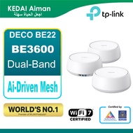 TP-LINK Deco BE22 BE3600 Whole Home Mesh WiFi 7 System