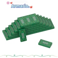 ARMARIO 20pcs Building Blocks Toys, Green Millionaire Small Pellet Block Accessories, Dollar USD Fun