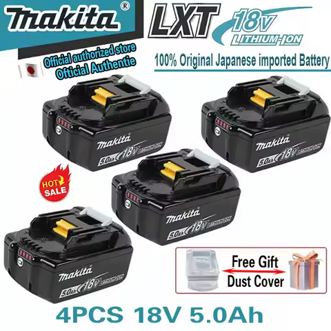 100% Genuine Makita 5Ah 18V Battery 🔋 BL1860B BL1840 BL1830B BL1850B BL1850 BL1860 BL1815 Replacemen