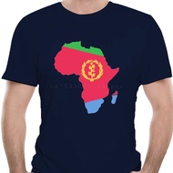 Men tshirt Short sleeve Eritrea Flag Africa Map T Shirt T Shirt O neck men t-shirt